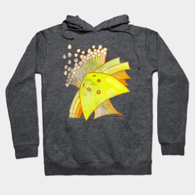 Yellow wonder Hoodie by AgniArt